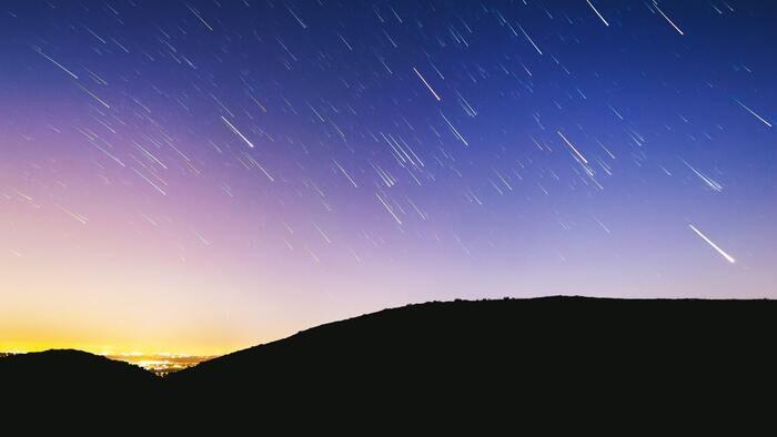 流星群の写真