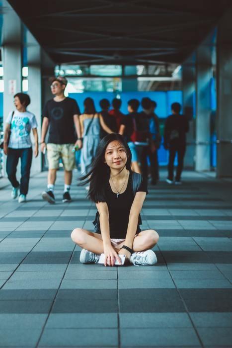 6)常に自然体な女性
